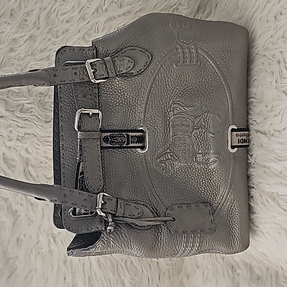 AUTHENTIC FENDI SELLERIA LAVORAZIONE A MANO GREY